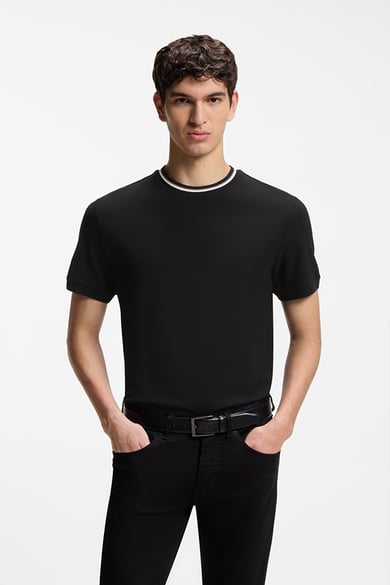 ΜΠΛΟΥΖΑ T-SHIRT BOSS - 001 ΜΑΥΡΟ